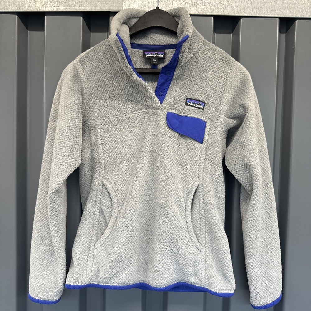 Patagonia Snap T Pullover Mens XXS Blue Polartec